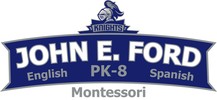 John E. Ford Pre K-8 School English and Spanish Montessori logo